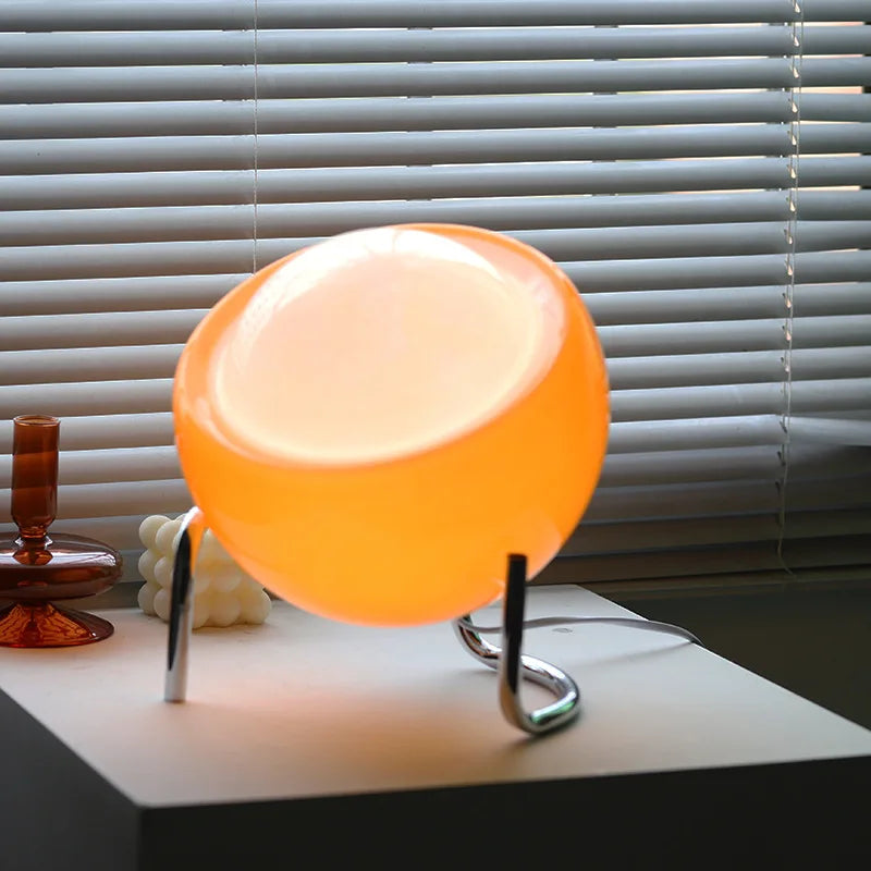 Warm Glow Globe Table Lamp